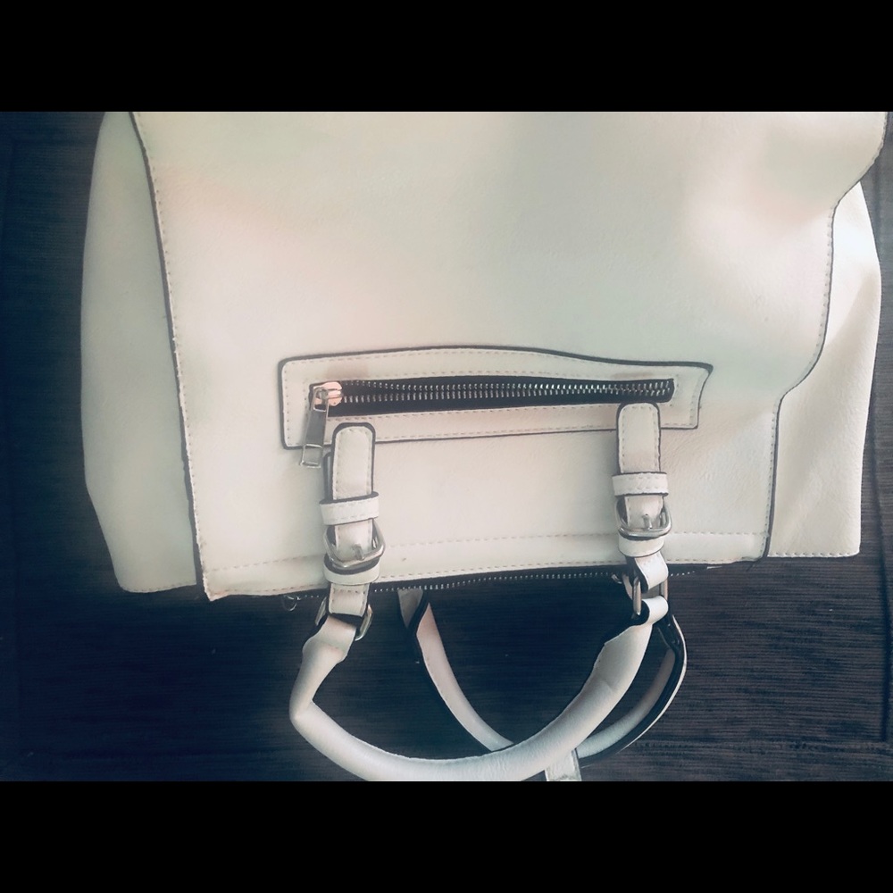 White handbag
